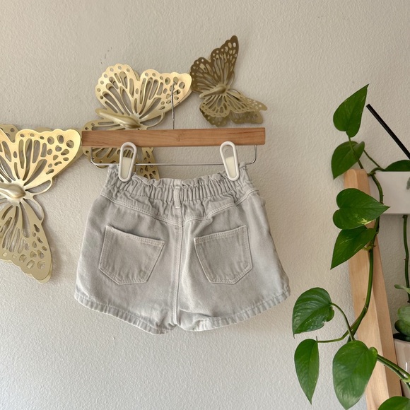 Zara Gray Soft Denim Shorts - Picture 2 of 2